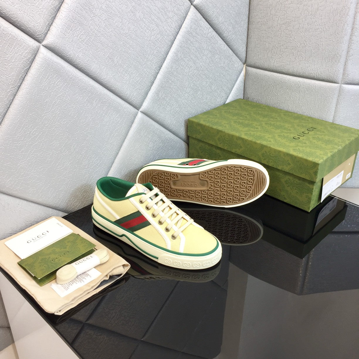 Gucci 1977 Classic Low-Top GG Canvas Sneakers