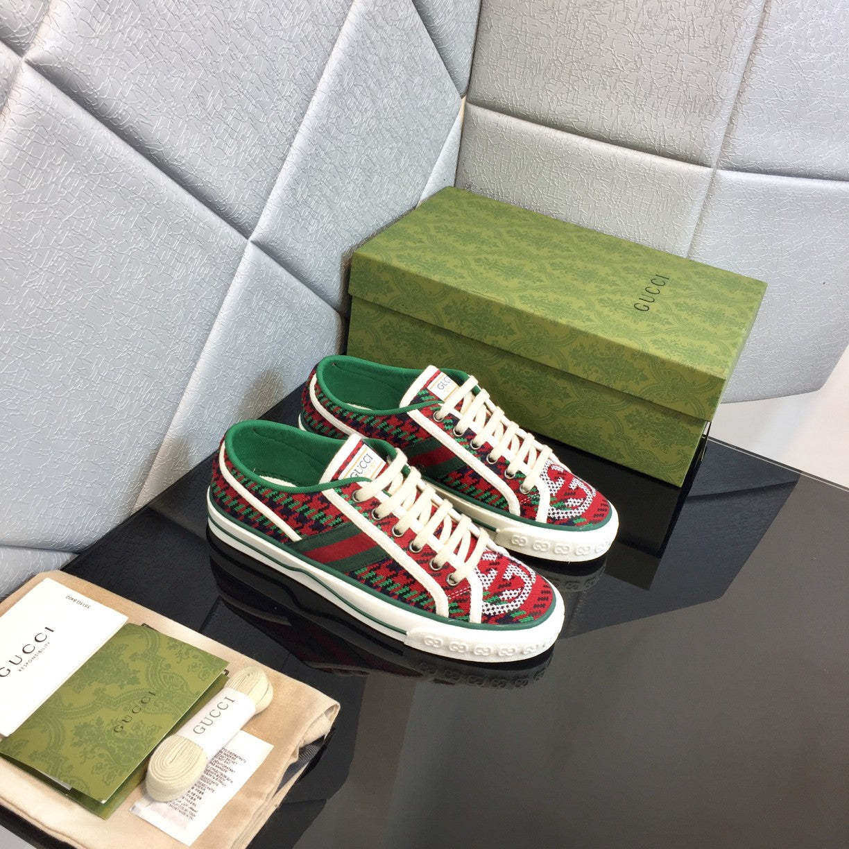 GUCCI 1977 Low-Top GG Canvas Sneakers – 1:1 Original Design
