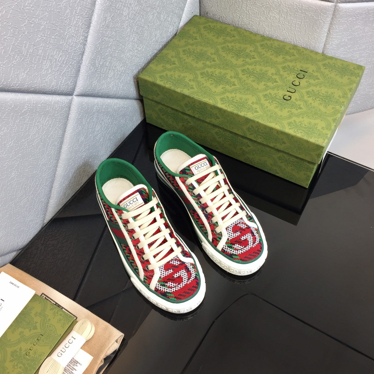 GUCCI 1977 Low-Top GG Canvas Sneakers – 1:1 Original Design
