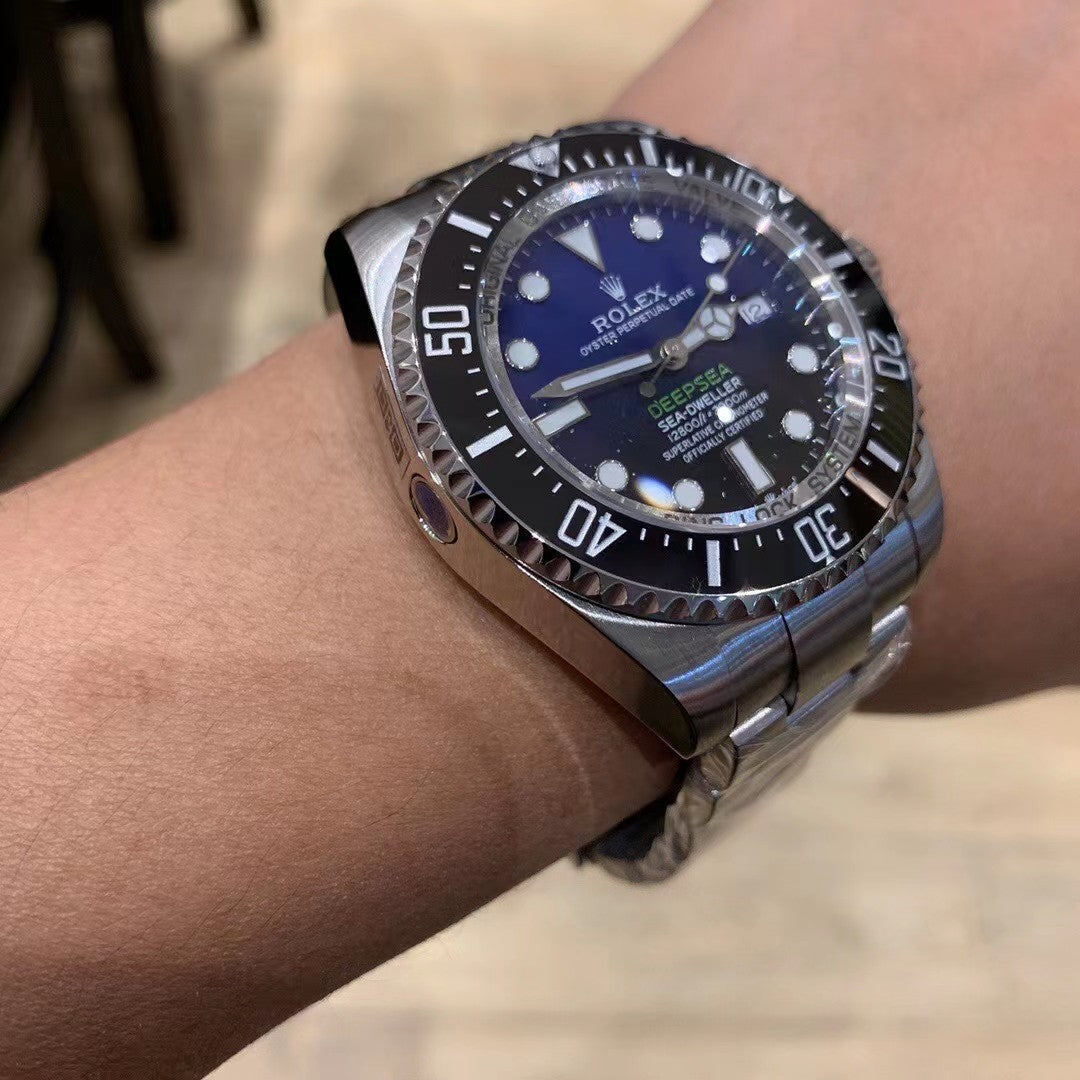 Rolex Deepsea – Blue-Green Lume 44mm Premium Replica Dive Watch