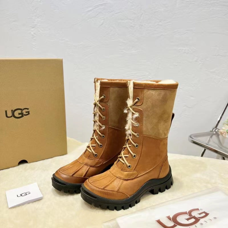UGG 2024 Shearling Work Boots – 1:1 Replica, Trendy Winter Must-Have