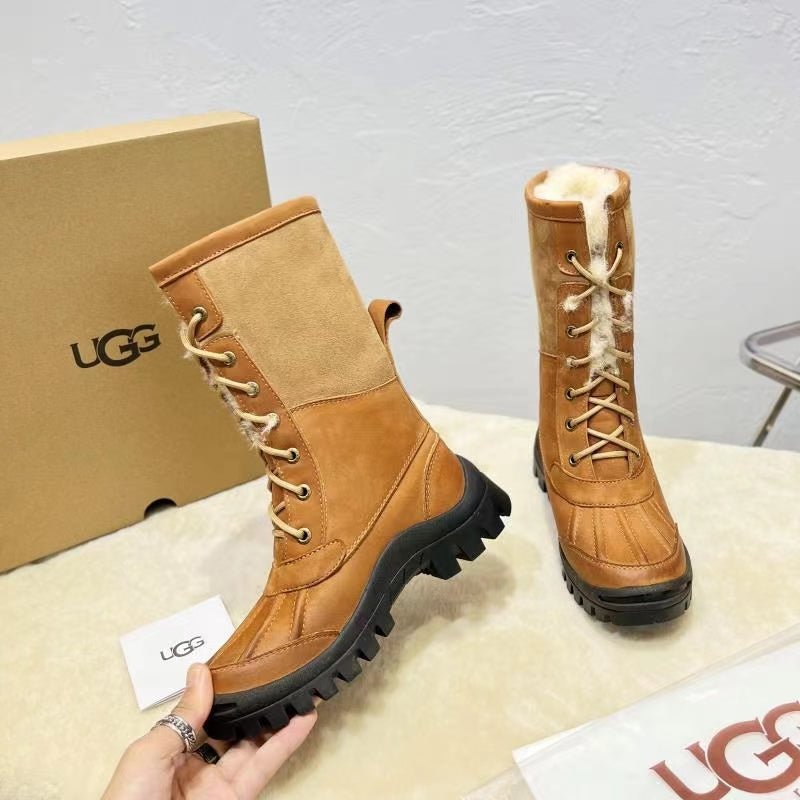UGG 2024 Shearling Work Boots – 1:1 Replica, Trendy Winter Must-Have