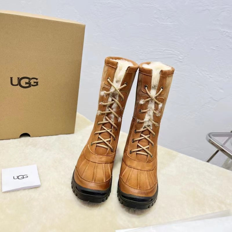 UGG 2024 Shearling Work Boots – 1:1 Replica, Trendy Winter Must-Have