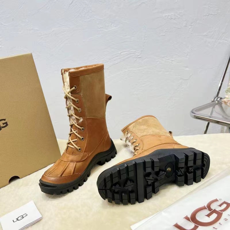UGG 2024 Shearling Work Boots – 1:1 Replica, Trendy Winter Must-Have