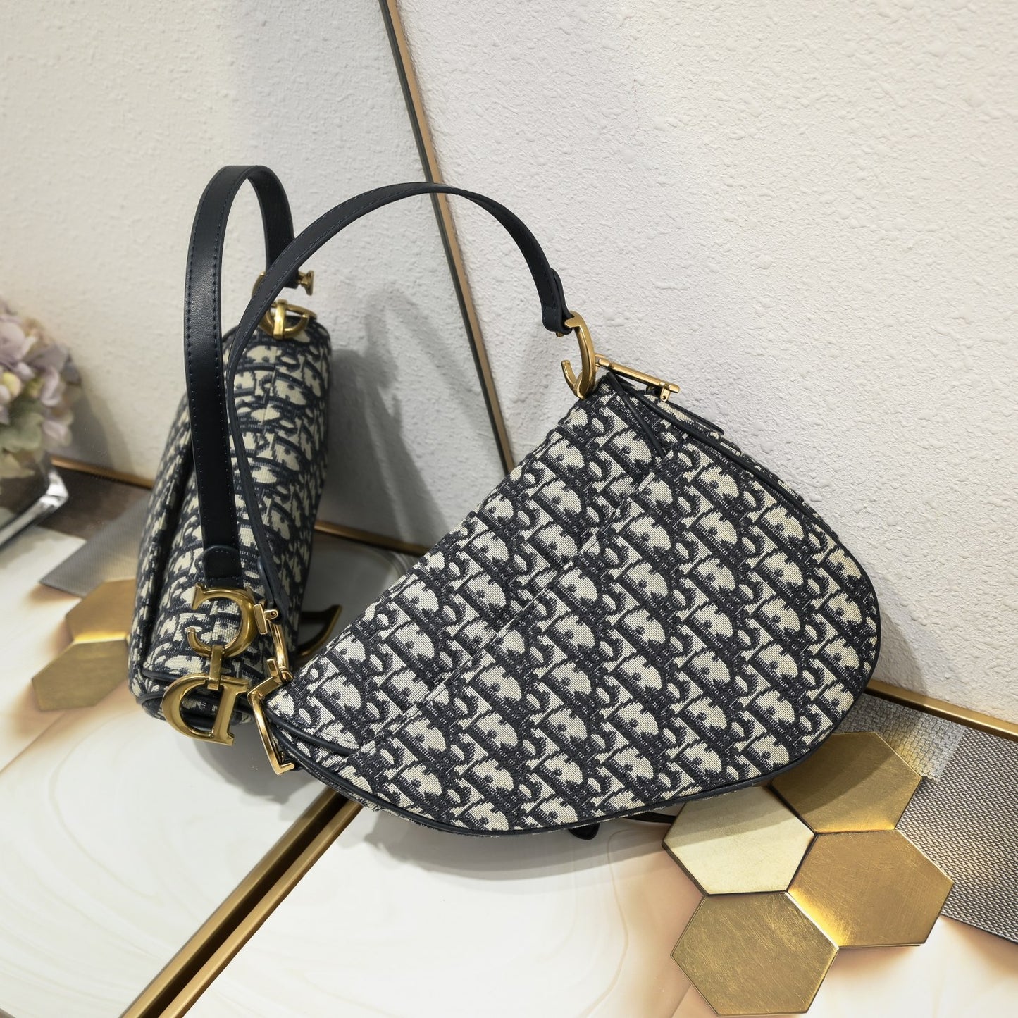 Dior Saddle Bag – Oblique Canvas  Top Market Version + Gift Box