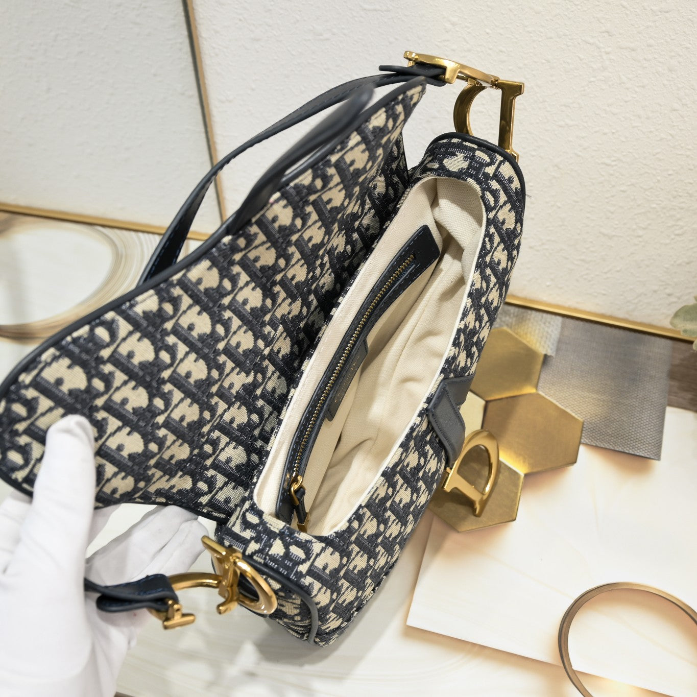 Dior Saddle Bag – Oblique Canvas  Top Market Version + Gift Box