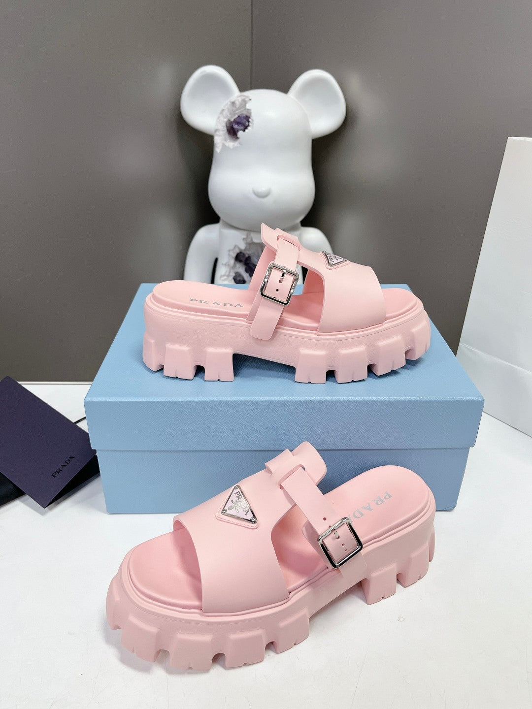 Prada 2023 Spring/Summer Chunky Rubber Sandals