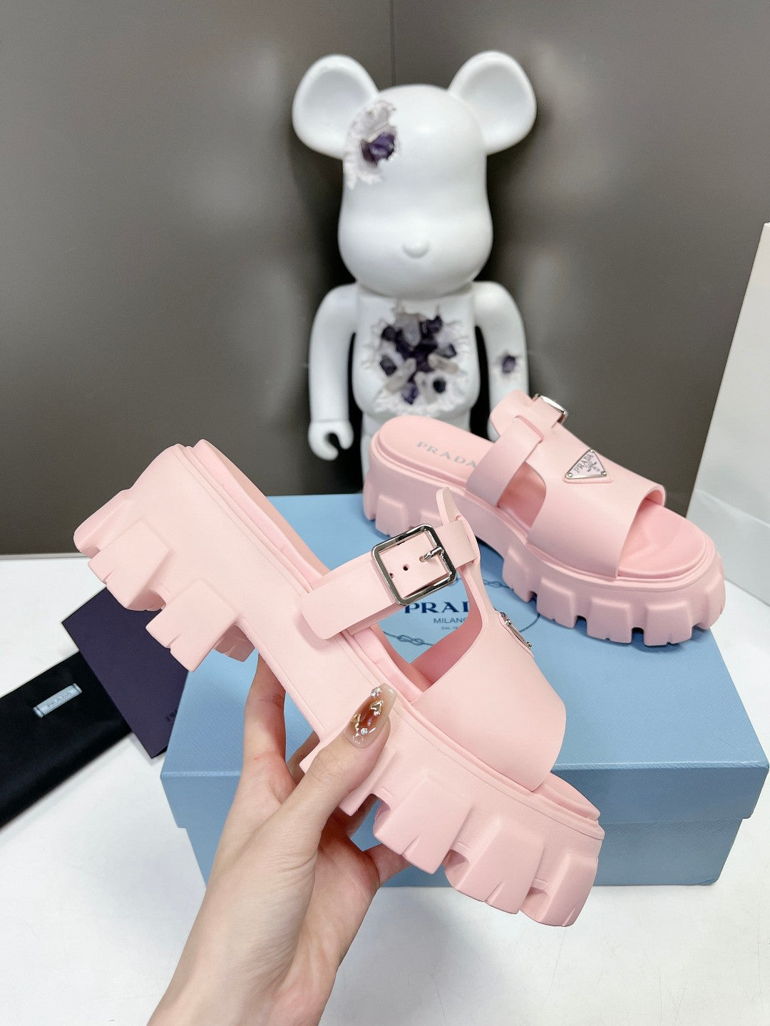 Prada 2023 Spring/Summer Chunky Rubber Sandals