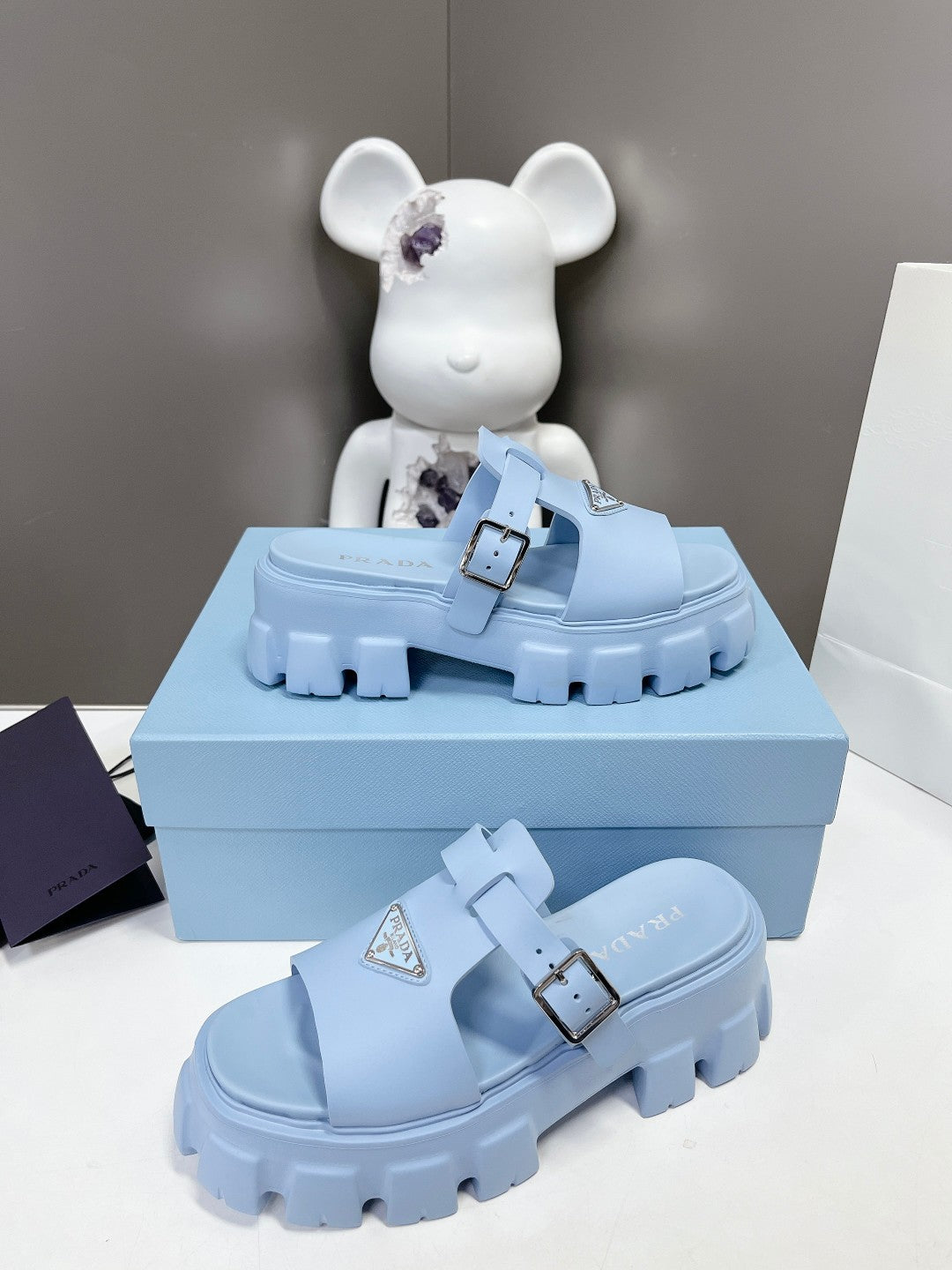 Prada 2023 Spring/Summer Chunky Rubber Sandals