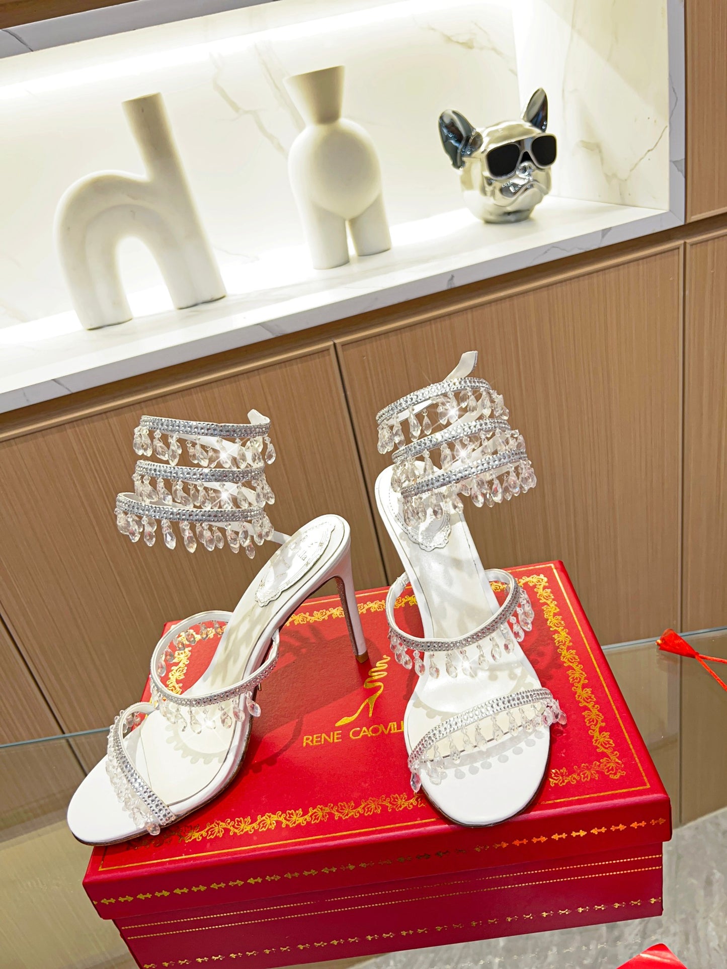 Rene Caovilla CLEO Crystal Wrap Sandals – High-End SS Bestseller