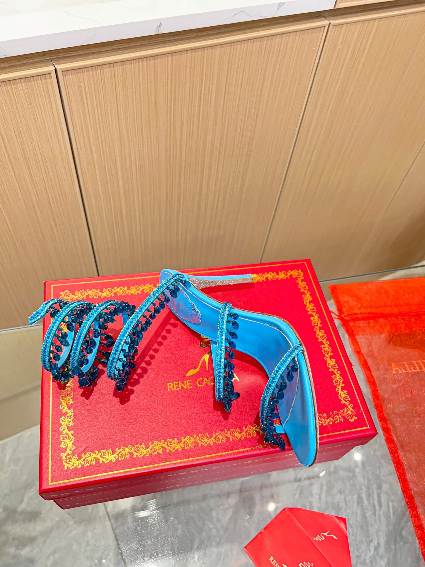 Rene Caovilla CLEO Crystal Wrap Sandals – High-End SS Bestseller