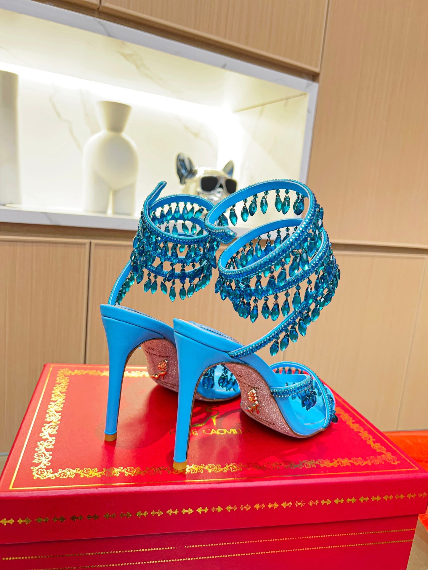 Rene Caovilla CLEO Crystal Wrap Sandals – High-End SS Bestseller