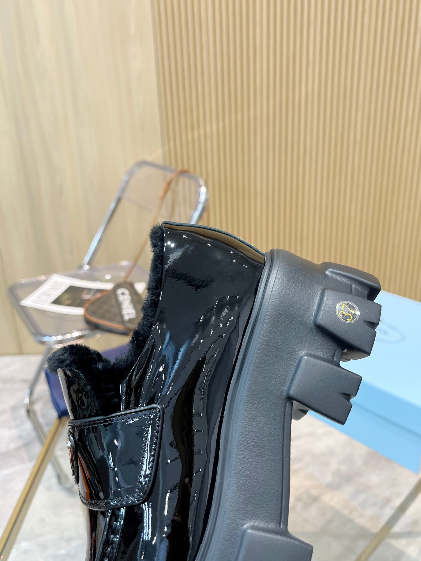 Prada Fur Lined Loafers – Premium Replica, Runway Edition