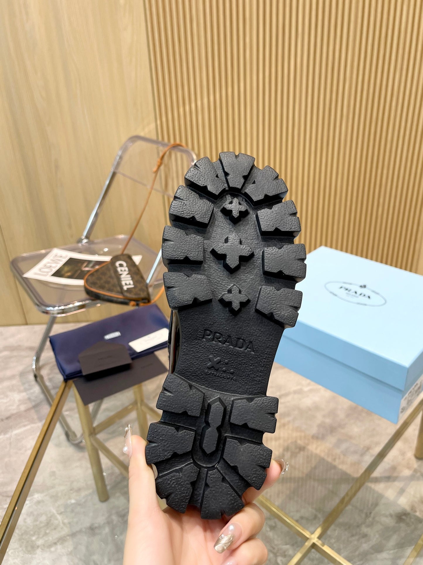 Prada Fur Lined Loafers – Premium Replica, Runway Edition