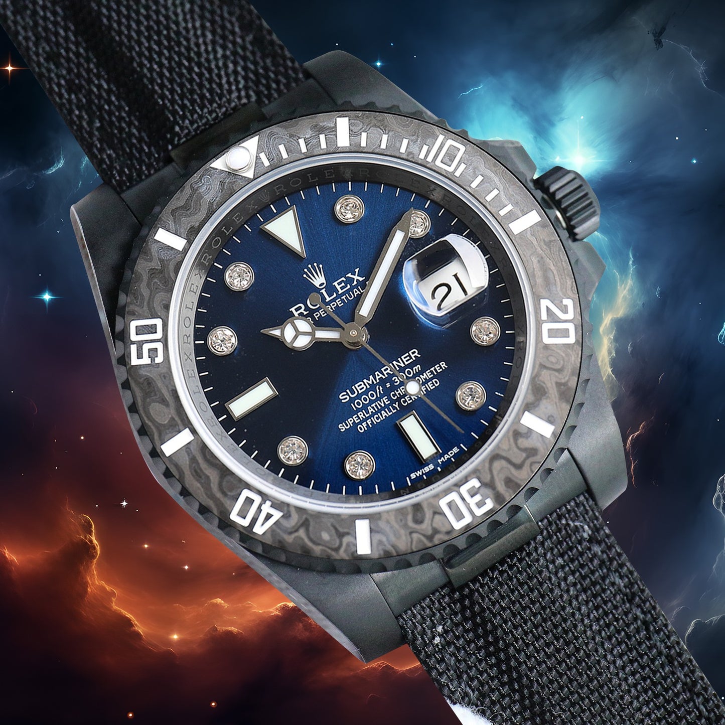 Submariner Parakeet – Custom Rolex-Style Watch (Unisex)
