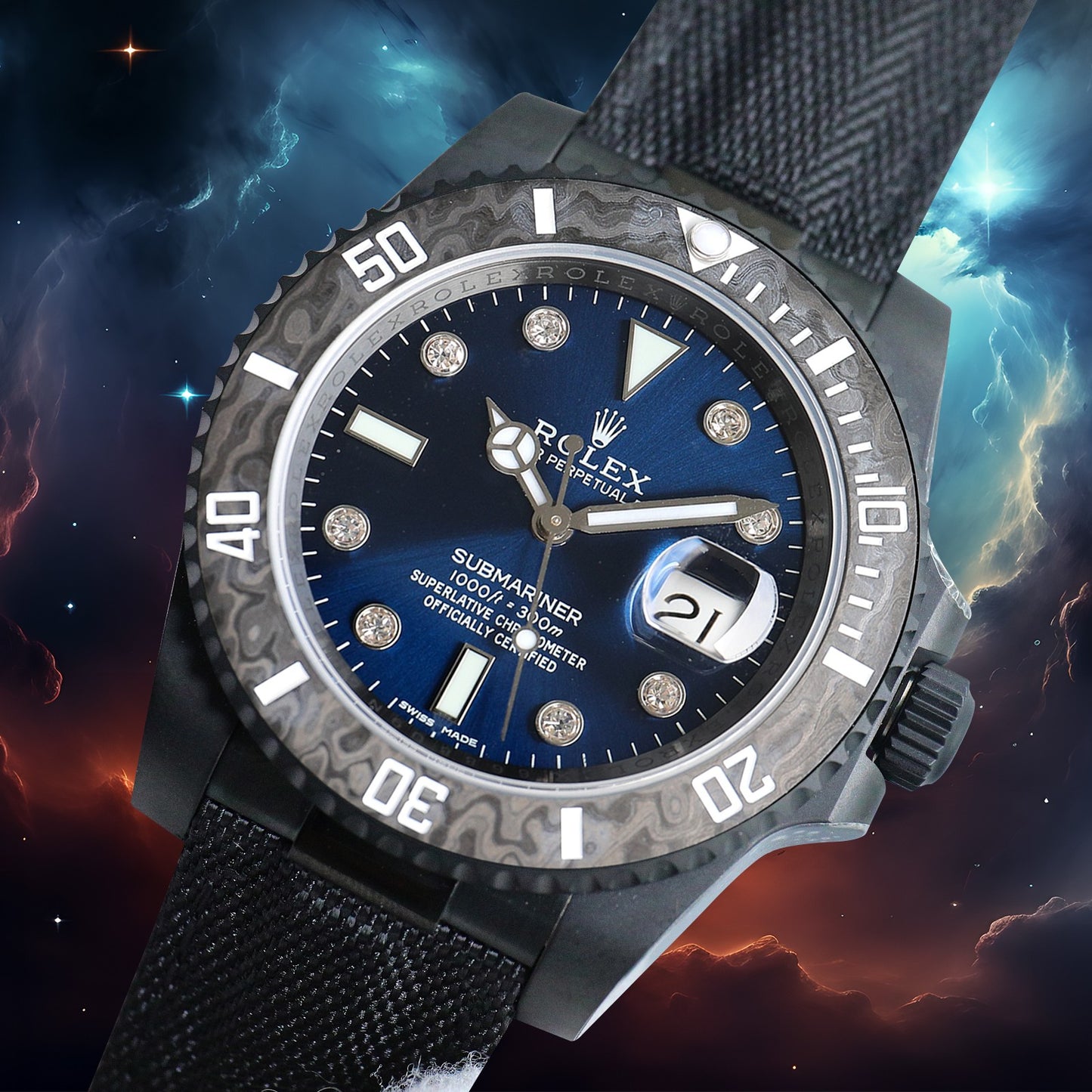 Submariner Parakeet – Custom Rolex-Style Watch (Unisex)