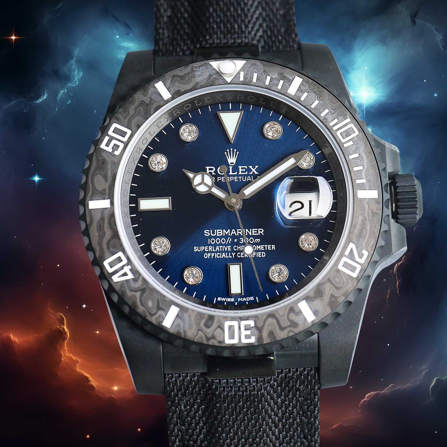 Submariner Parakeet – Custom Rolex-Style Watch (Unisex)