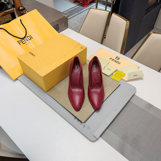 Fendi 2024 VIP Wood-Grain Block Heel – Limited Runway Edition