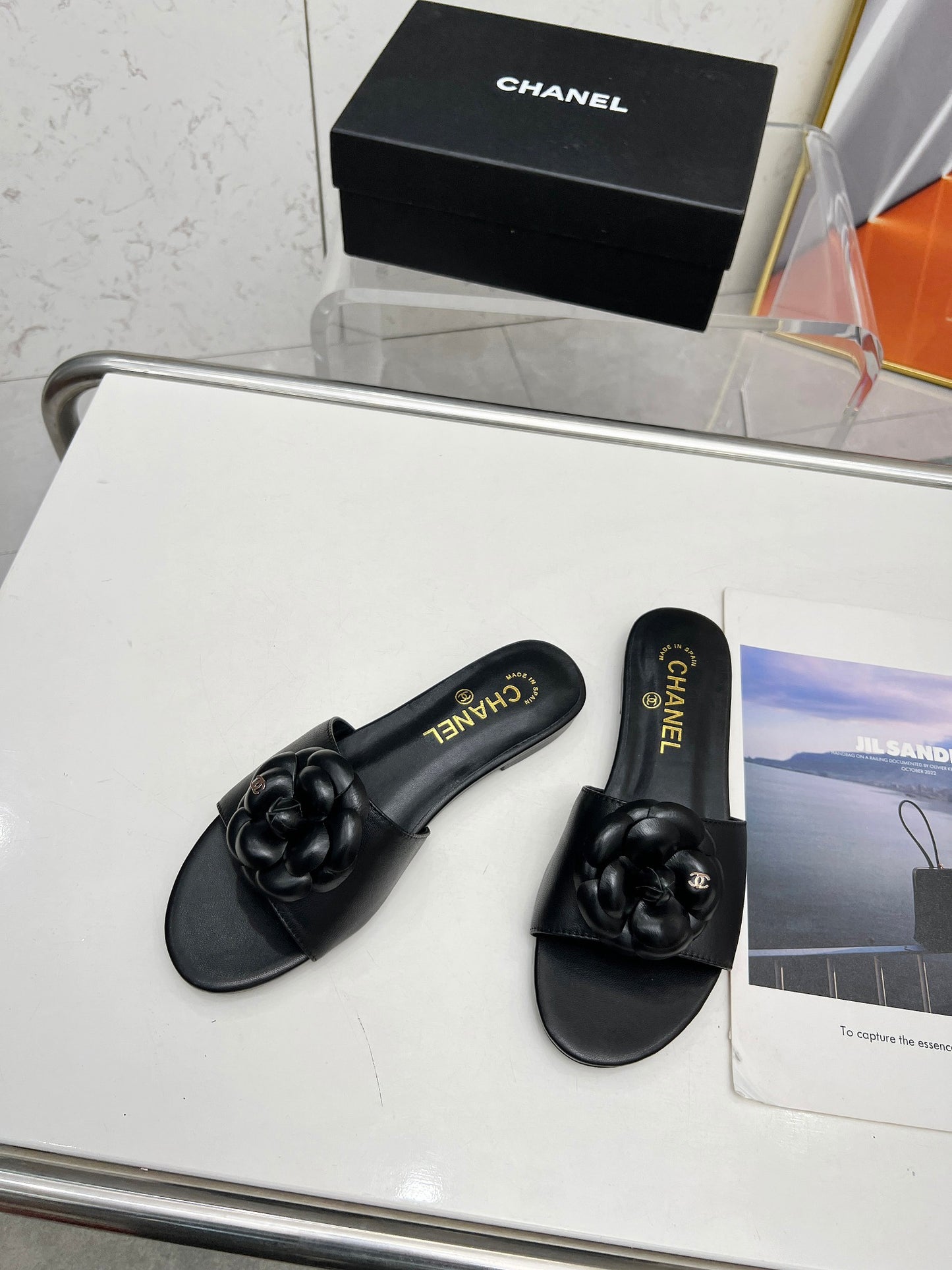 CHANEL Sheepskin Slide & Hollow Sandals – Customizable Luxury