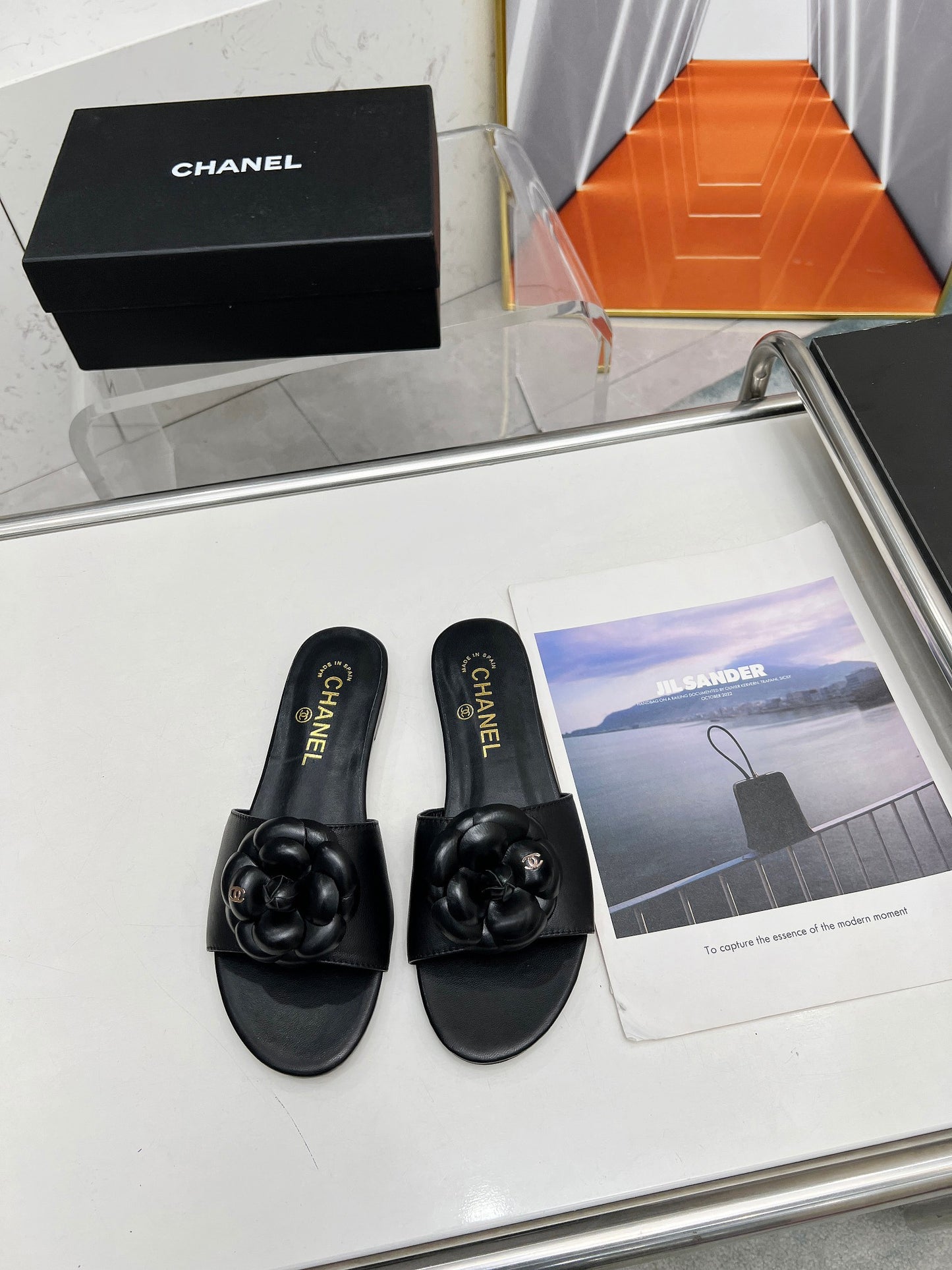 CHANEL Sheepskin Slide & Hollow Sandals – Customizable Luxury