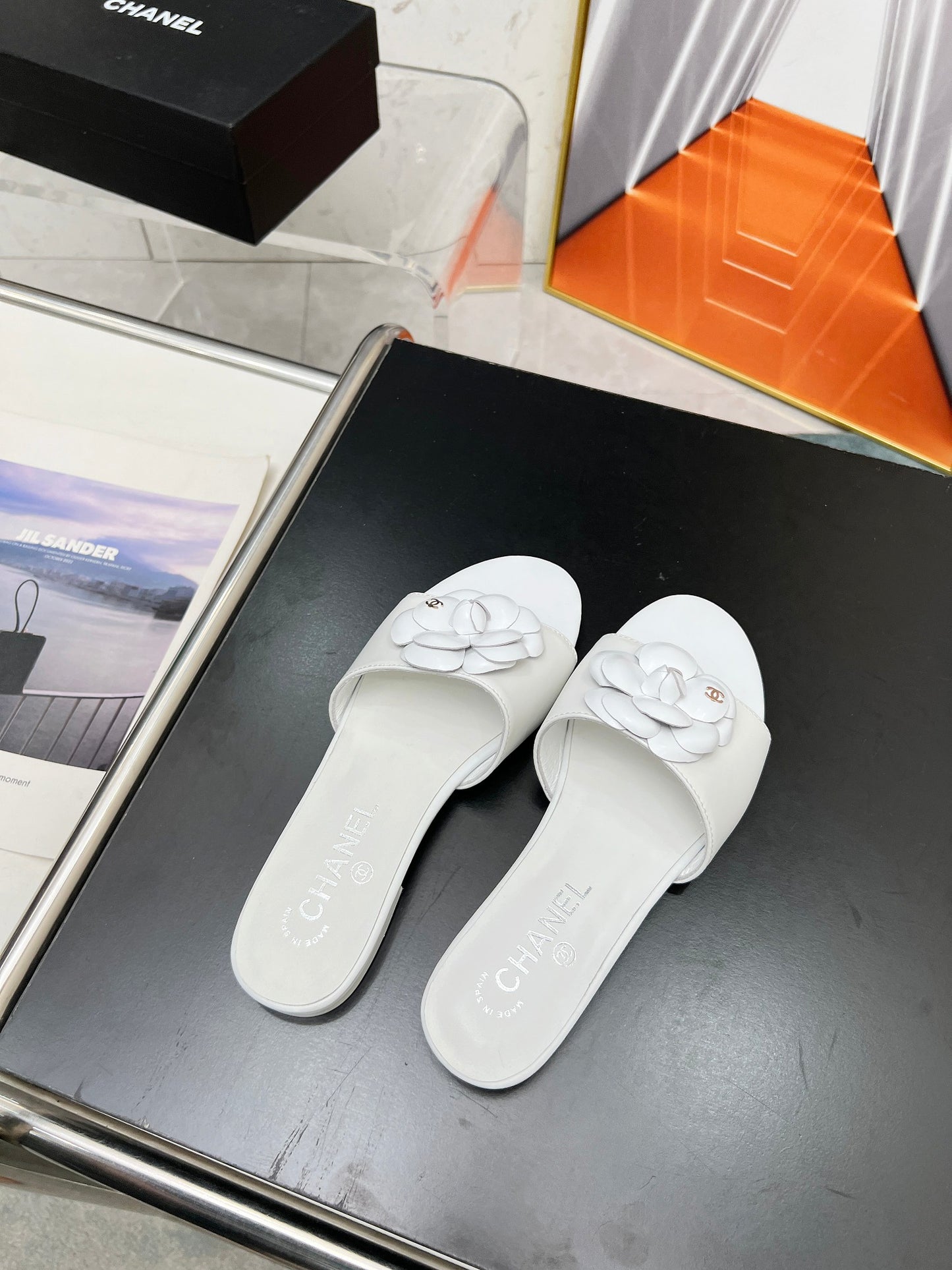 CHANEL Sheepskin Slide & Hollow Sandals – Customizable Luxury