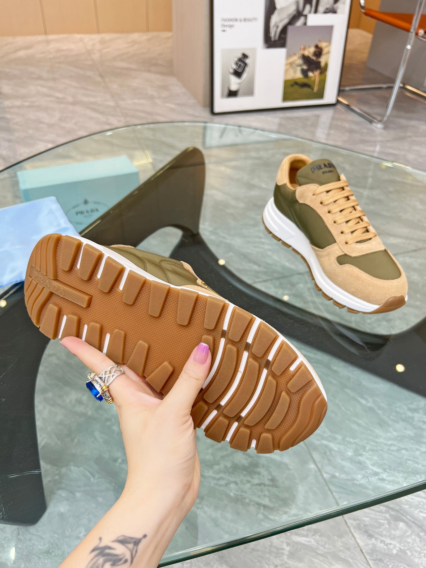 Prada 2024 Couple’s Sneaker Drop – 1:1 Replica, Waterproof & Luxe
