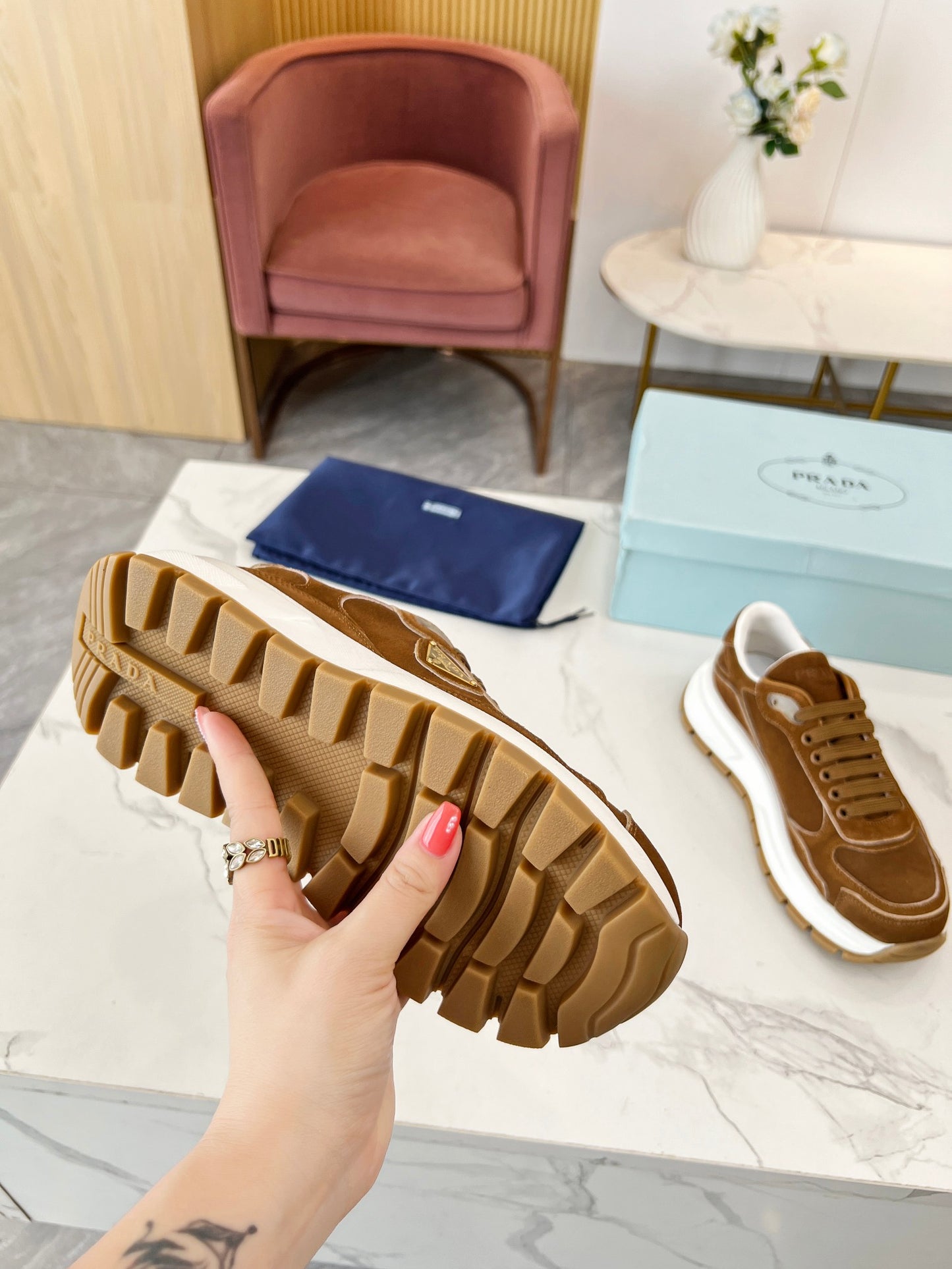 Prada 2024SS Couple’s German Trainer Sneakers – Fall/Winter New Arrival