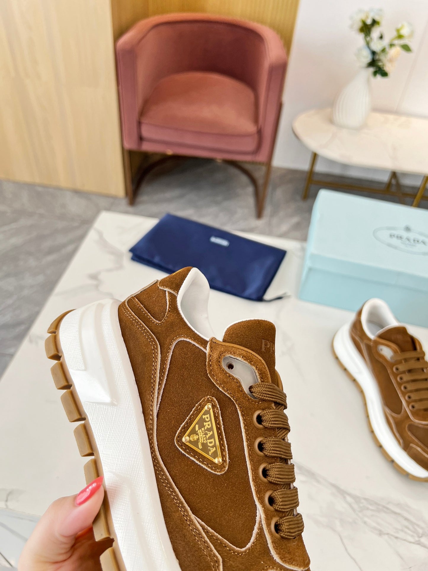 Prada 2024SS Couple’s German Trainer Sneakers – Fall/Winter New Arrival