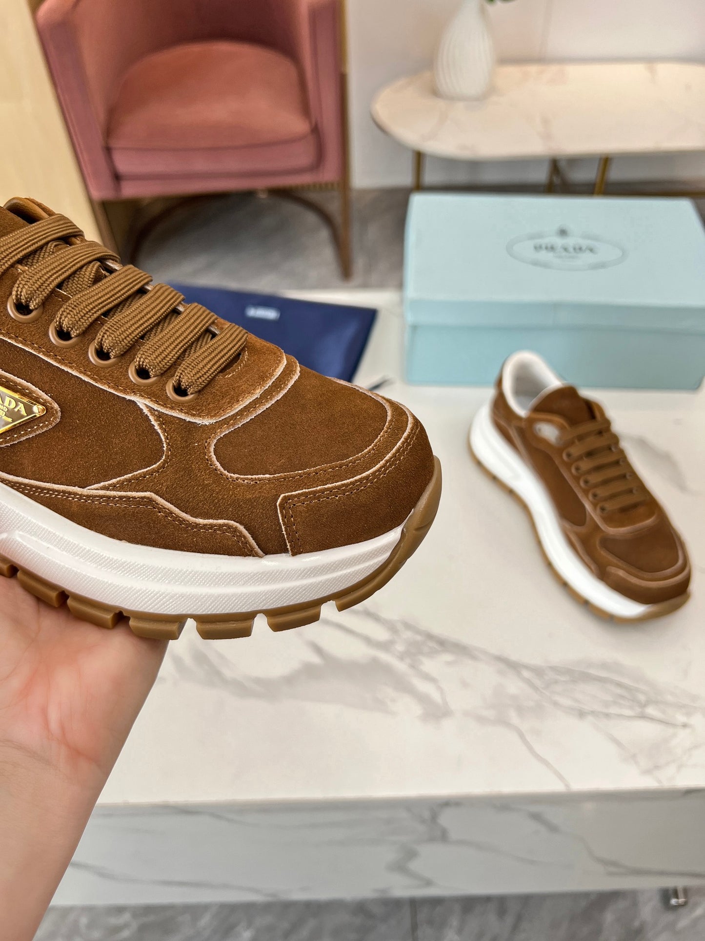 Prada 2024SS Couple’s German Trainer Sneakers – Fall/Winter New Arrival