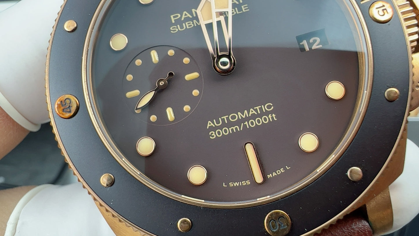 Panerai Submersible Bronzo PAM968 47mm Bronze Case