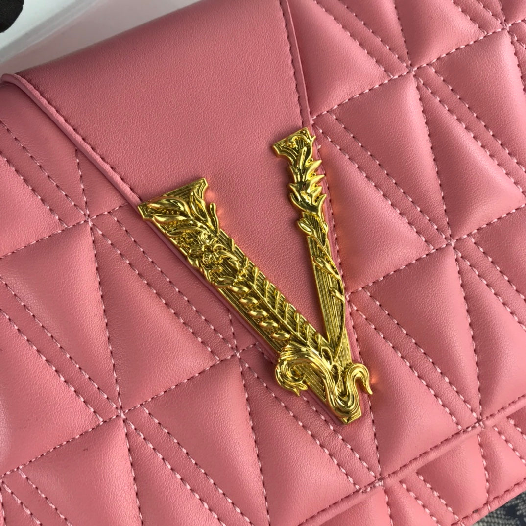 Virtus Quilted Leather Bag – Roman Power, Runway Elegance