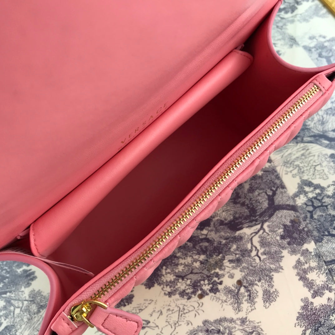 Virtus Quilted Leather Bag – Roman Power, Runway Elegance