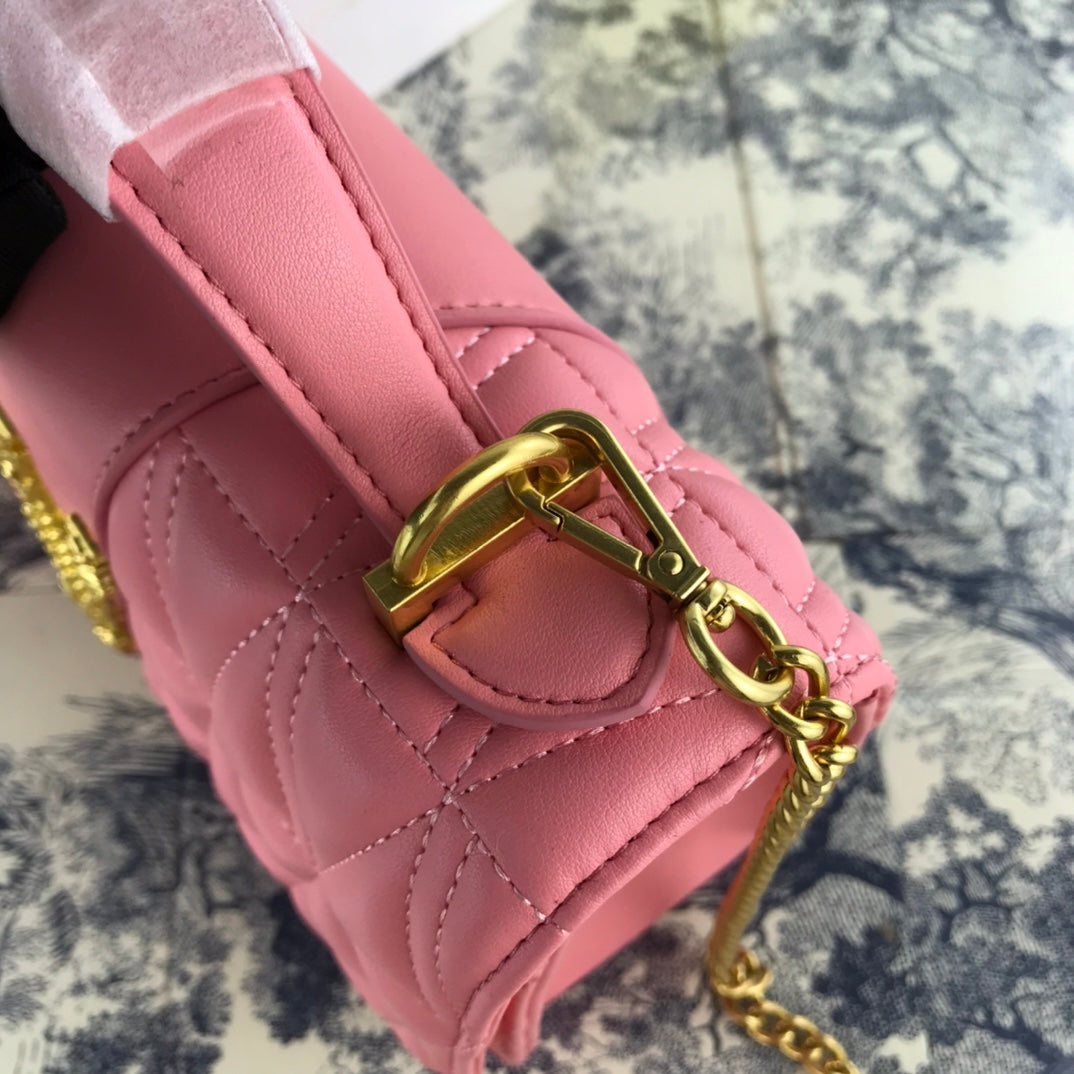 Virtus Quilted Leather Bag – Roman Power, Runway Elegance