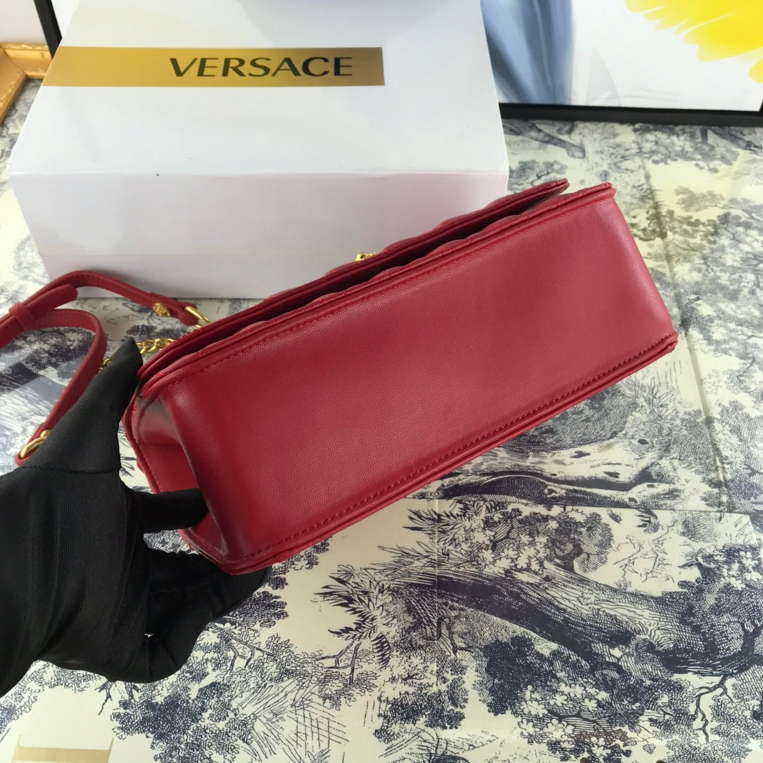 Virtus Quilted Leather Bag – Roman Power, Runway Elegance