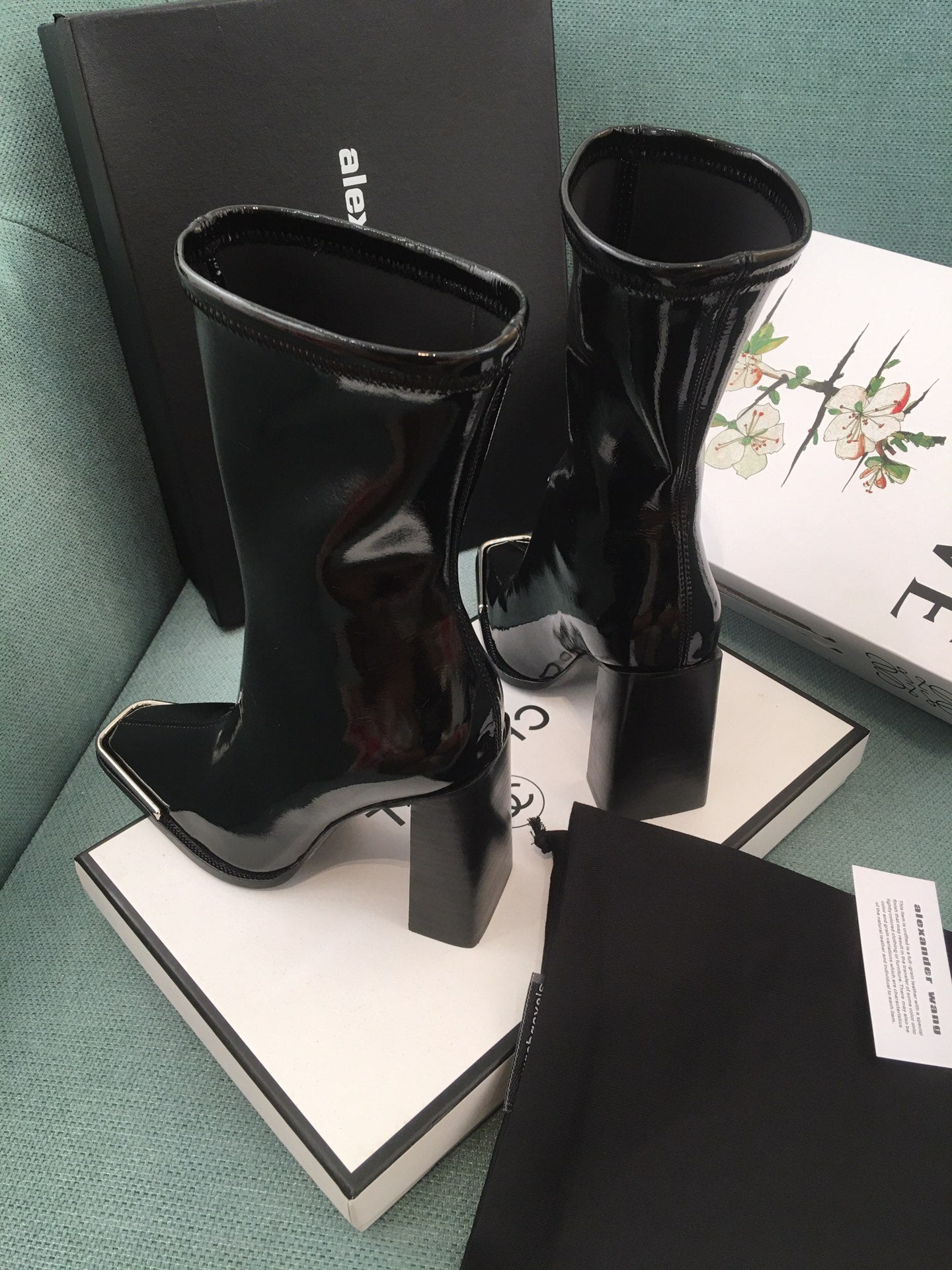 Alexander Wang AW Patent Stretch High-Heel Boots – Fall/Winter Must-Have