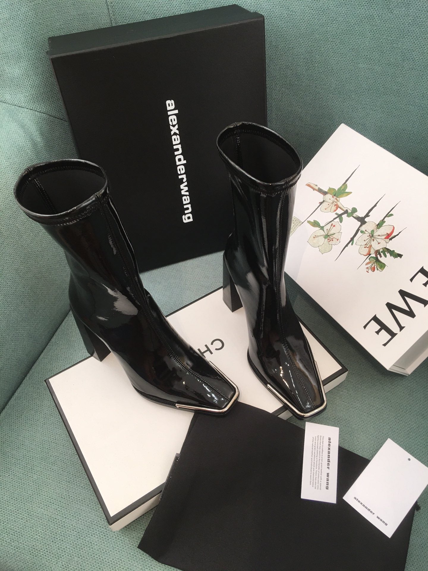 Alexander Wang AW Patent Stretch High-Heel Boots – Fall/Winter Must-Have