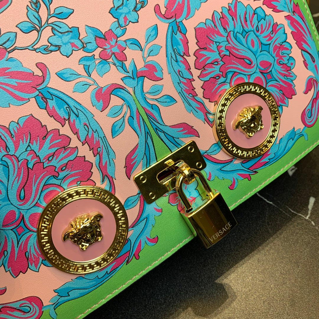 Versace 303K1 Printed Leather Handbag – 2010 Fall/Winter Edition