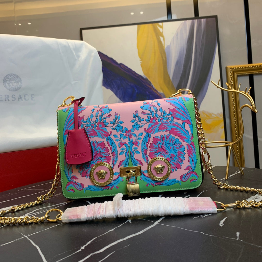 Versace 303K1 Printed Leather Handbag – 2010 Fall/Winter Edition