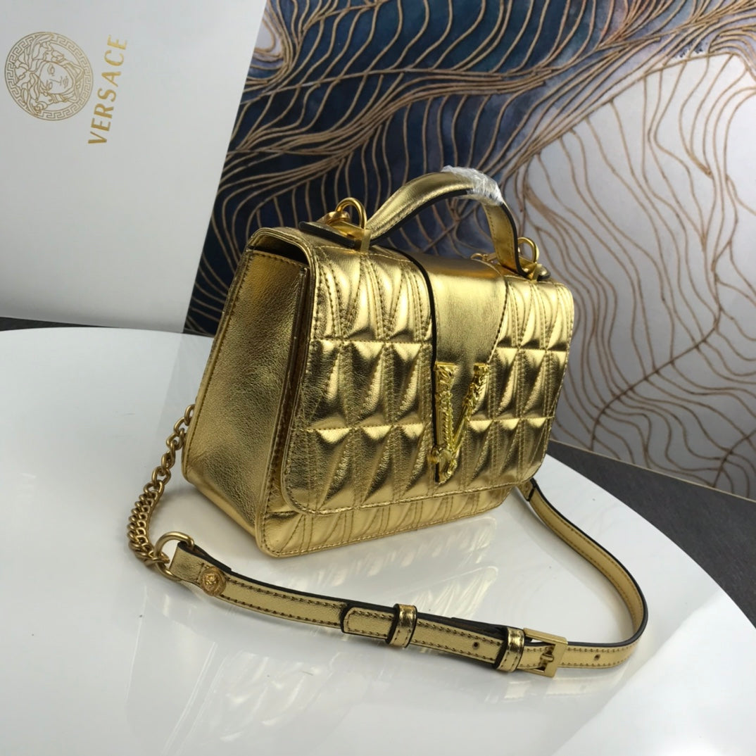 Virtus Quilted Leather Bag – Inspired by Roman Divinity