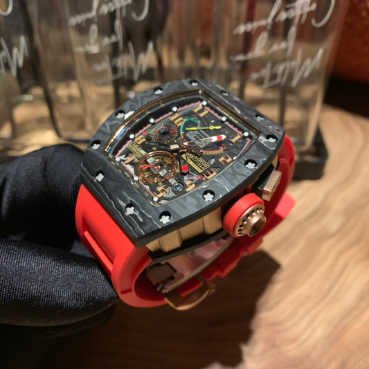 Richard Mille F1 Edition – Carbon Fiber & Jade Luminous Watch
