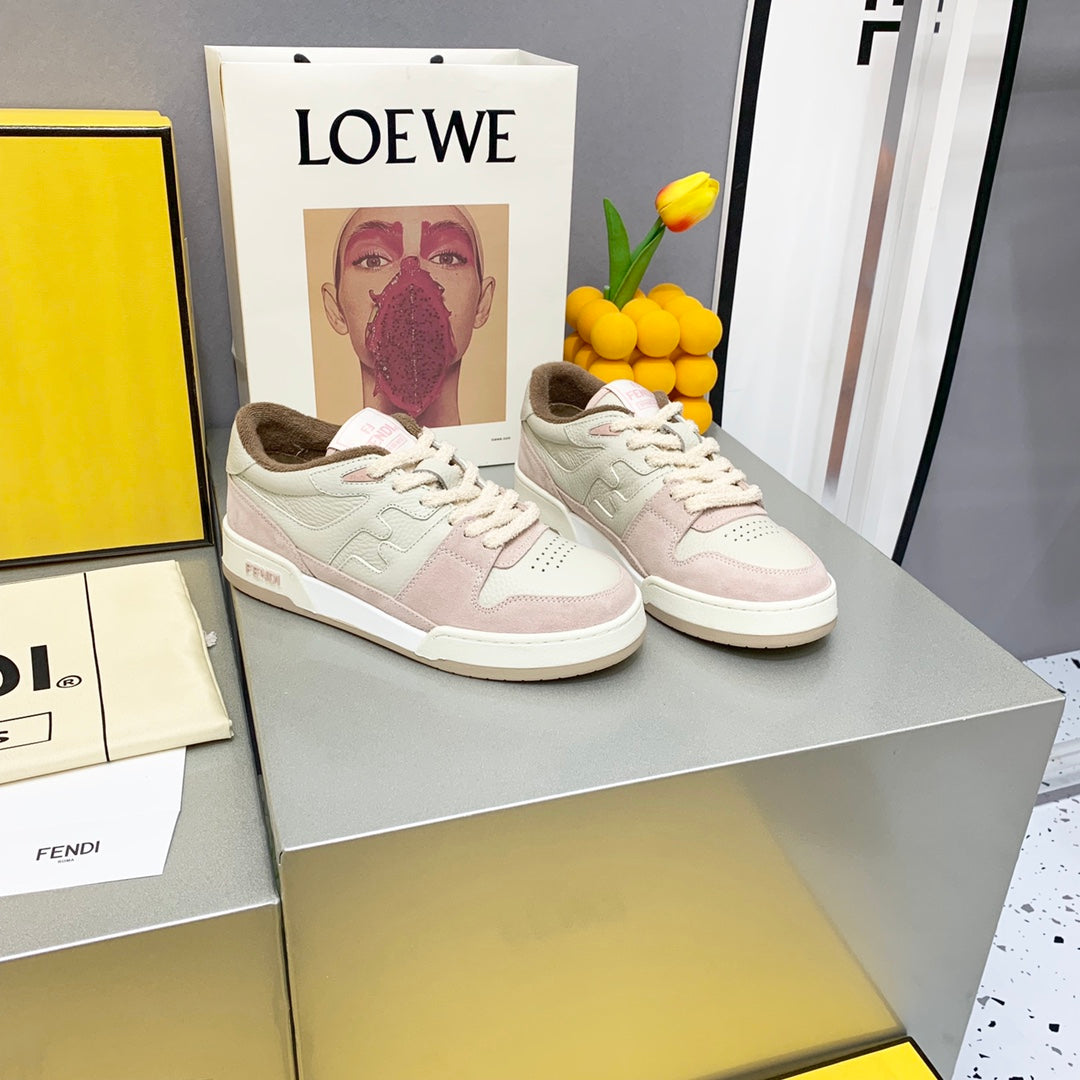 FENDI Match Couple's Retro Sport Sneakers