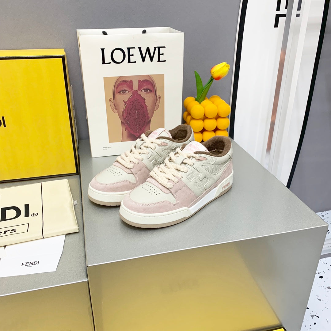 FENDI Match Couple's Retro Sport Sneakers