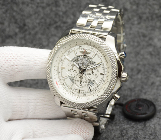 Breitling Classic Men's Watch – Polished Stainless Steel