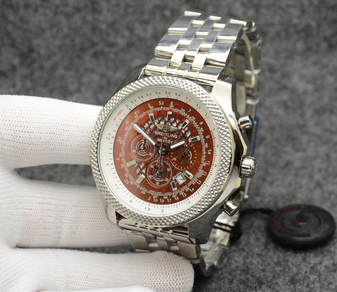 Breitling Classic Men's Watch – Polished Stainless Steel