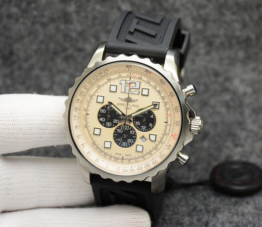 Breitling Classic Men’s Watch – Stainless Steel Case &amp; Multi-Function Movement