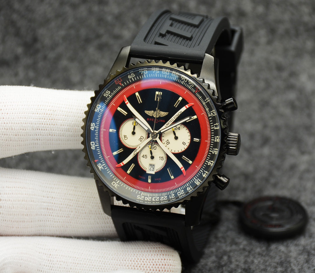Breitling Classic Men’s Watch – Stainless Steel Case &amp; Premium Strap