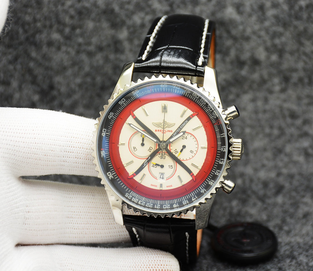 Breitling Classic Men’s Watch – Stainless Steel Case &amp; Premium Strap