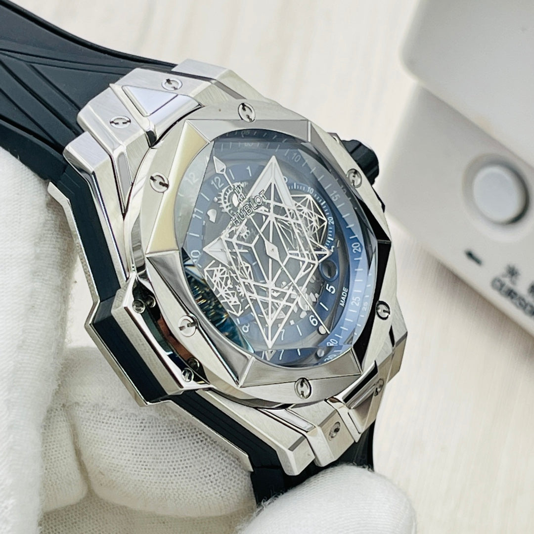 Hublot Big Bang Sang Bleu II 45mm Tattoo Watch (Top Replica)