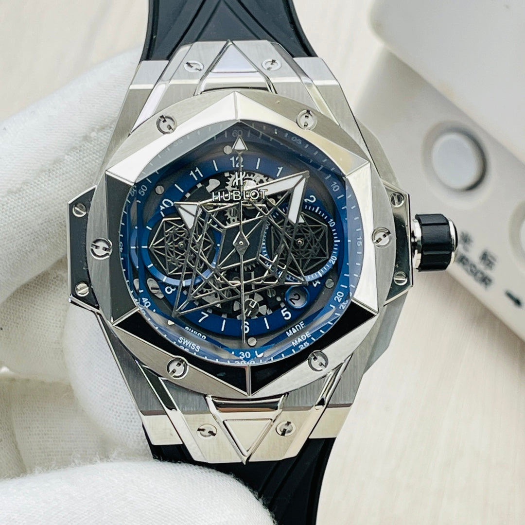 Hublot Big Bang Sang Bleu II 45mm Tattoo Watch (Top Replica)
