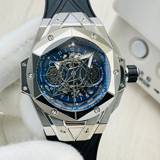 Hublot Big Bang Sang Bleu II 45mm Tattoo Watch (Top Replica)